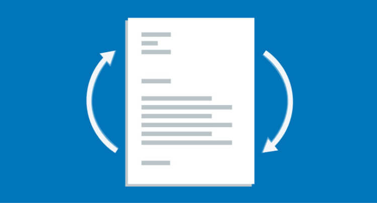 An illustration showing document automation