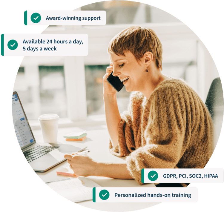 Clio Advantage: integrations, award-winning support, industry-leading security, and guaranteed reliability
