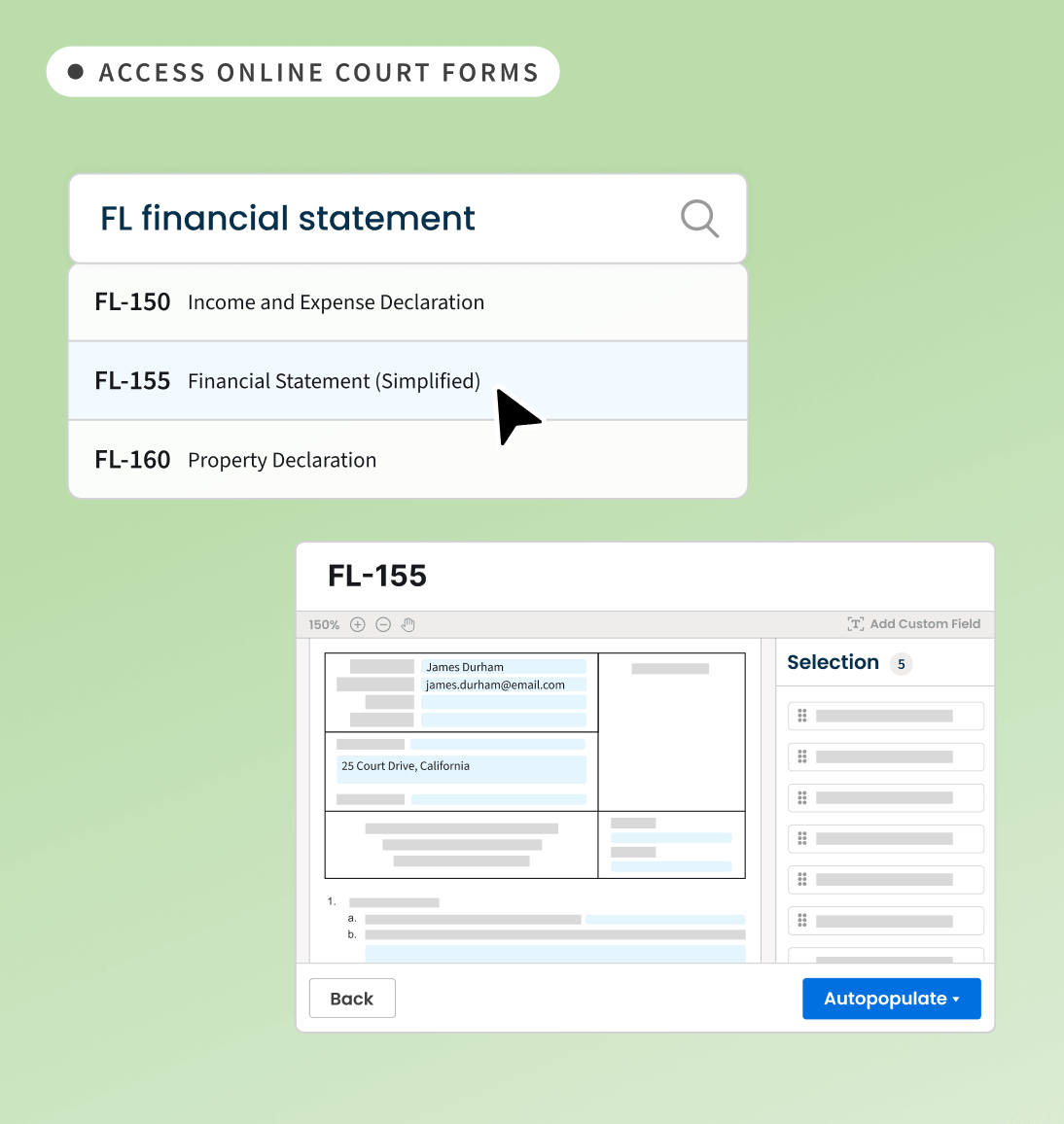 Clio Draft NA Draft Access up to date fillable court forms for your area