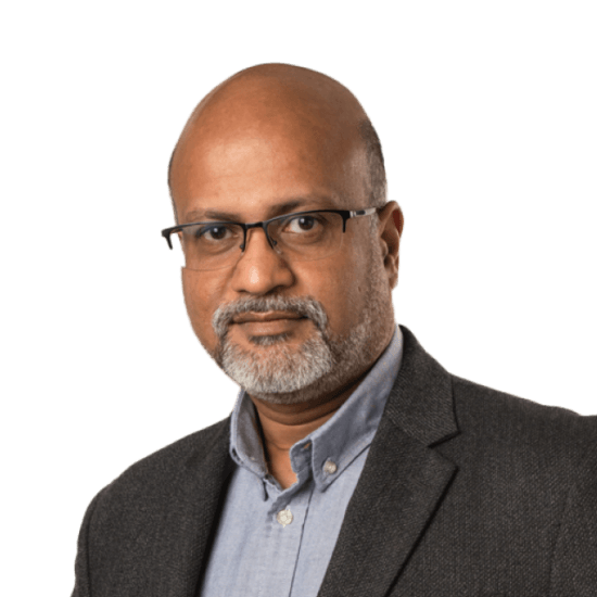 Headshot of Seejo Pylappan, VP, Engineering.