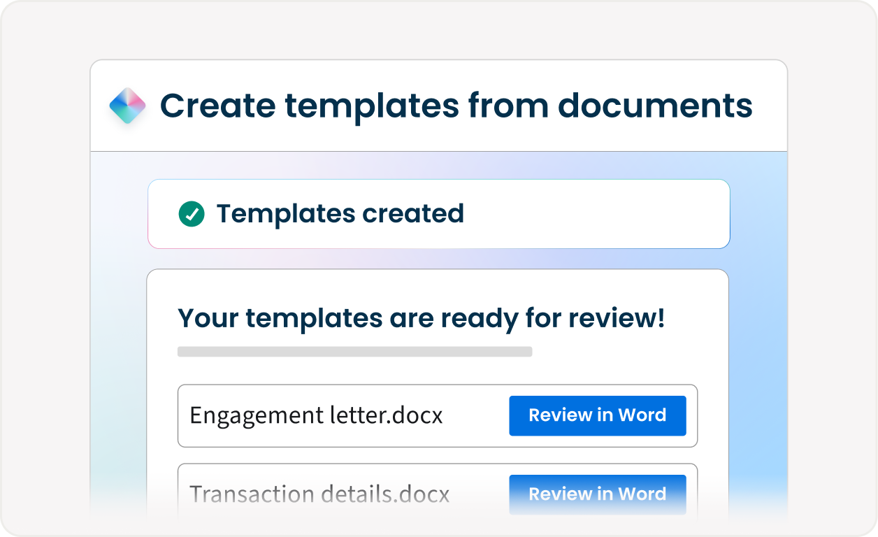 Create templates