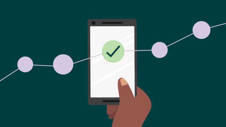 Lawyer reviewing online payments on mobile